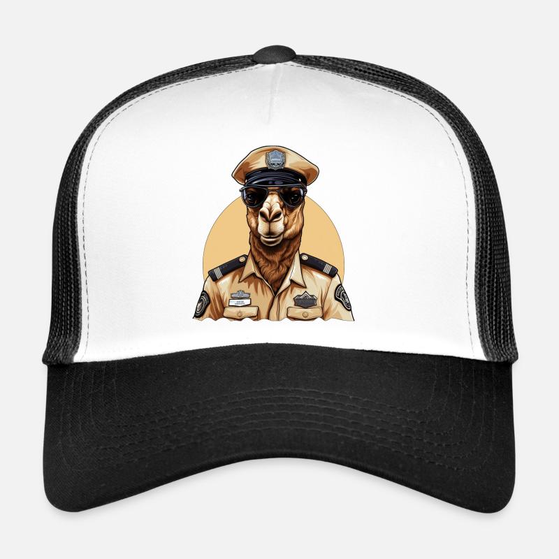 Camel Policeman Trucker Cap
