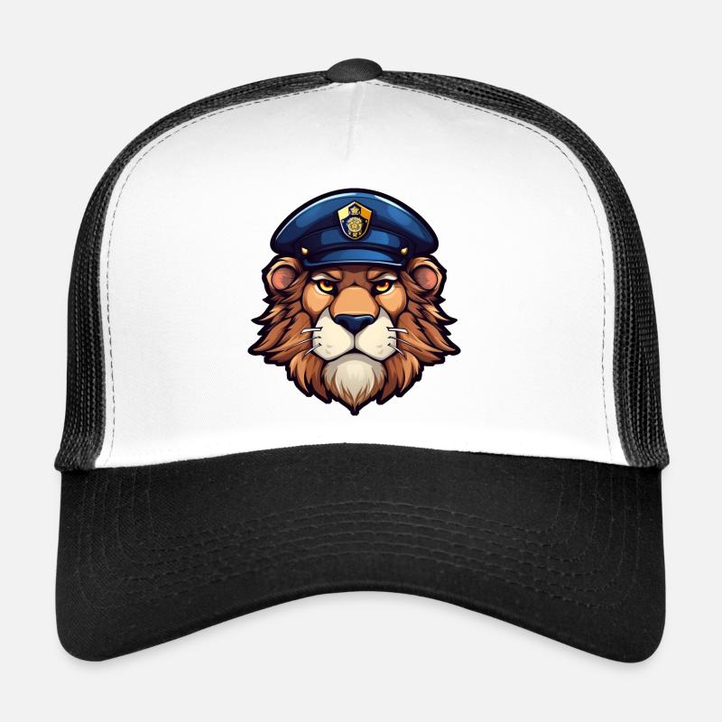 Lion Policeman Trucker Cap