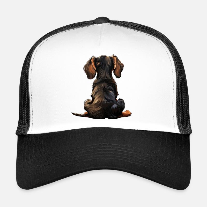 Teckel - Casquette trucker - blanc/noir