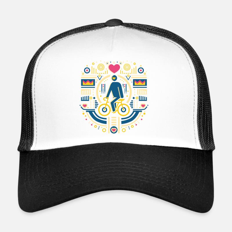 Stuff that connects people/ V-Day (single print) - Trucker Cap - Weiß/Schwarz
