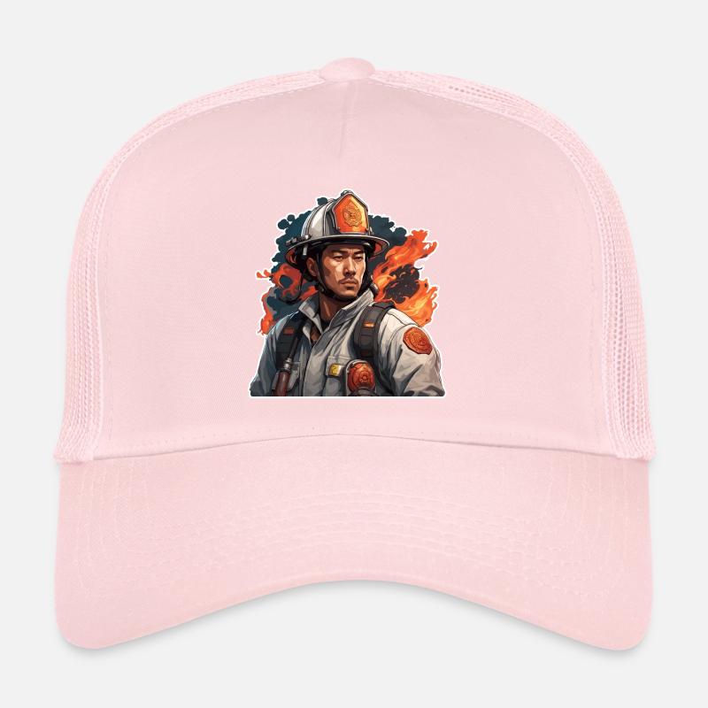 Firefighter / Fire / Fire / Extinguish / Hero Trucker Cap