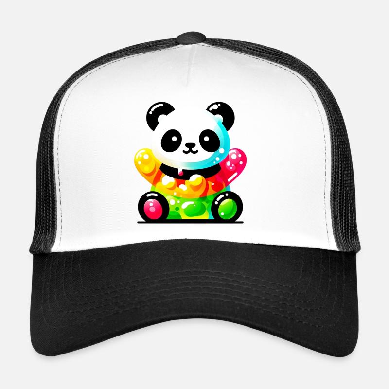 Panda - Casquette trucker  - blanc/noir