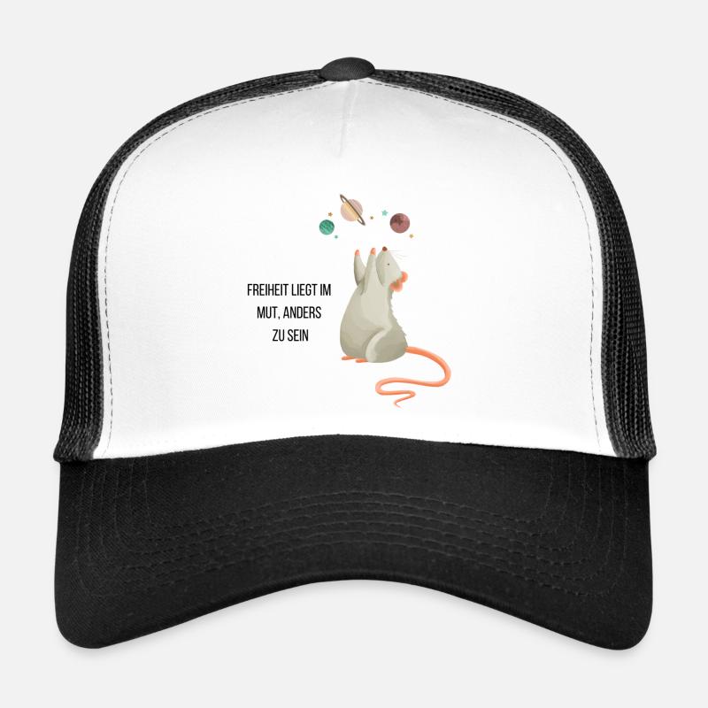 Space Mouse - Trucker Cap - white/black