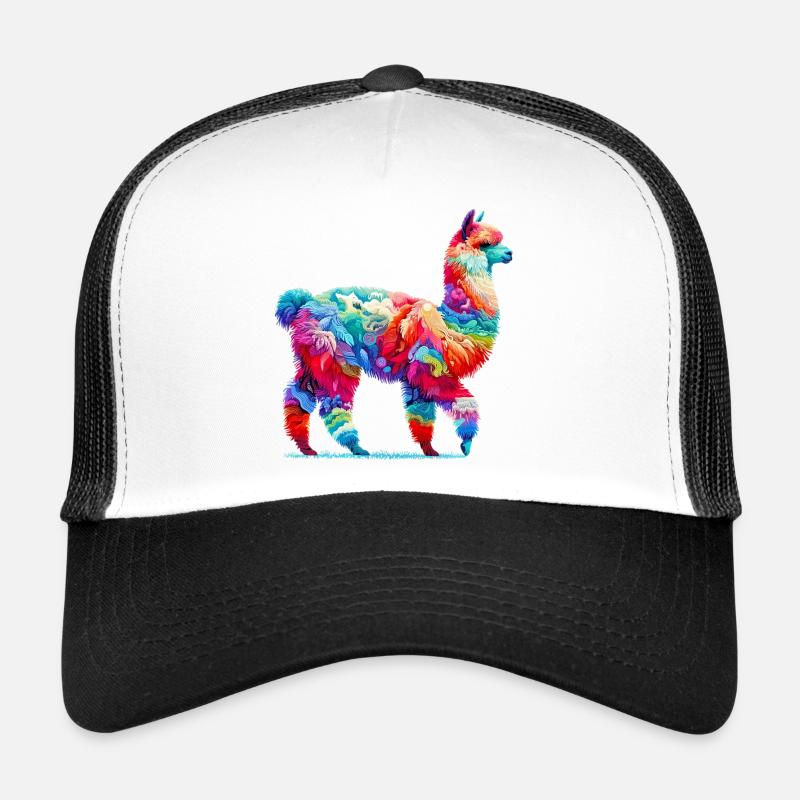 Alpaka - Trucker Cap - Weiß/Schwarz