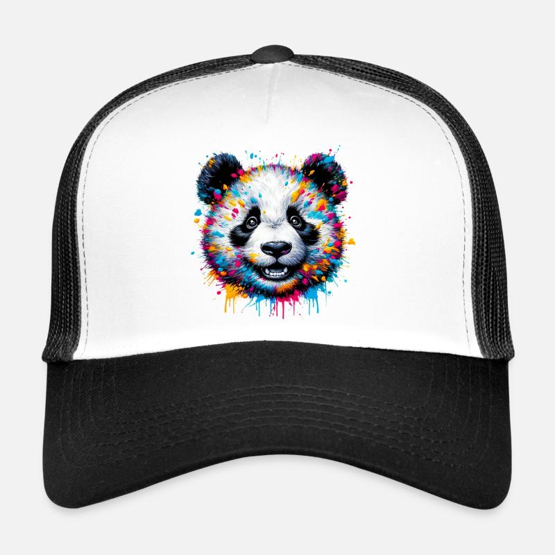 Panda - Trucker Cap - Weiß/Schwarz