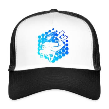 Diver Scuba Diver Diving Scuba Tauchen - Trucker Cap - Weiß/Schwarz - Vorne