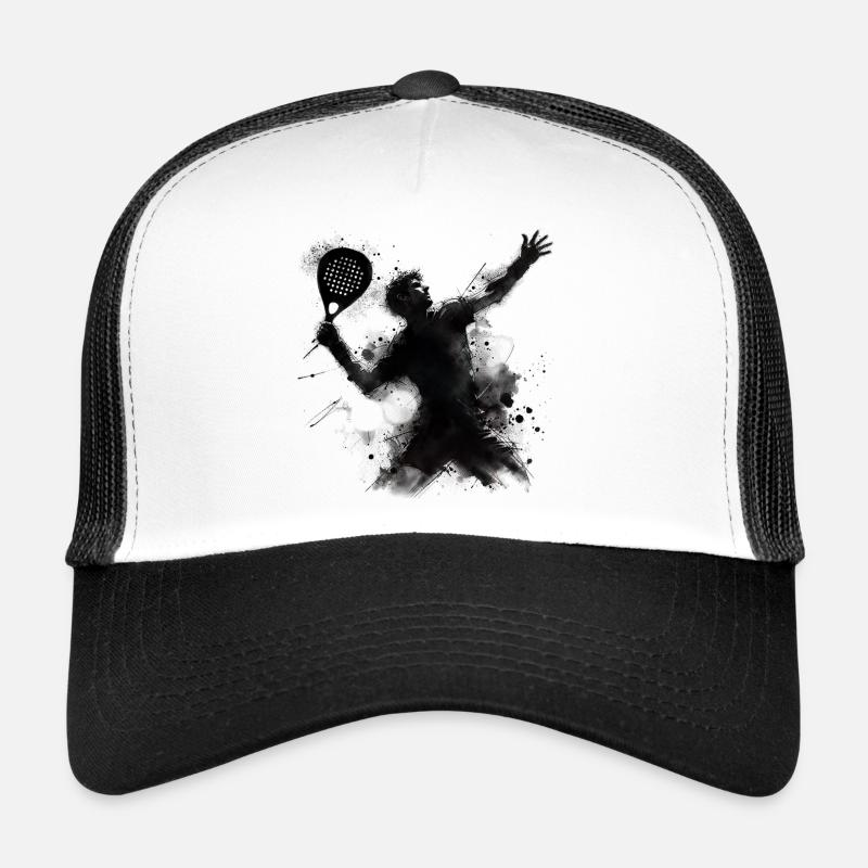 Padel - Casquette trucker  - blanc/noir