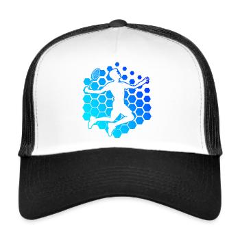 Badminton Badminton Women's Badminton Player - Trucker Cap - white/black - Front