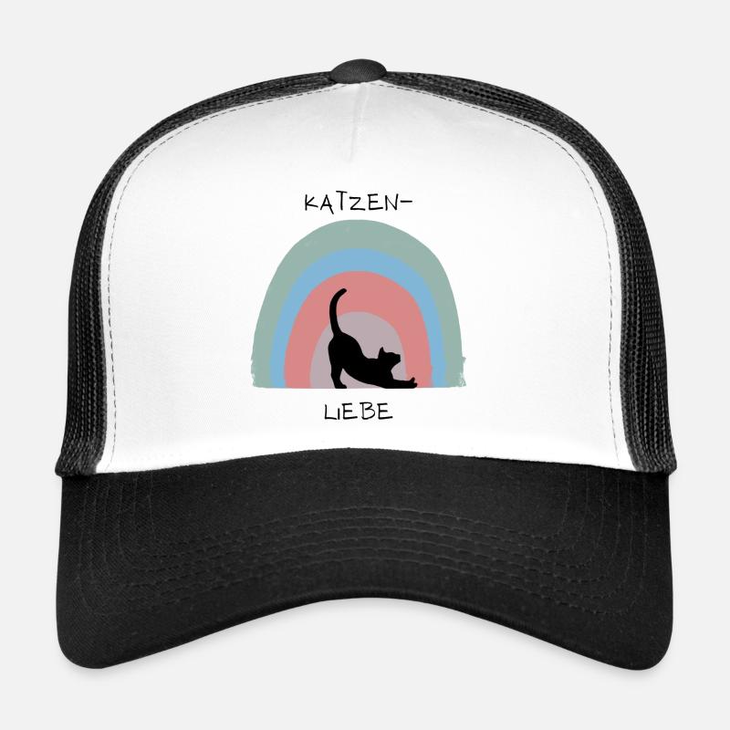 Cat Love - Trucker Cap - white/black