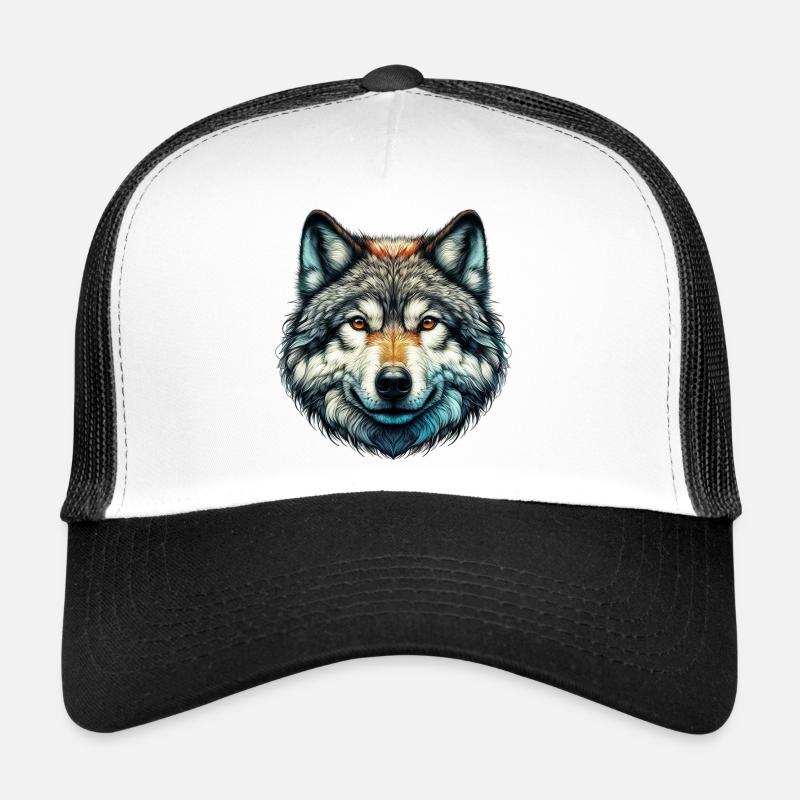Wolf - Trucker Cap - Weiß/Schwarz