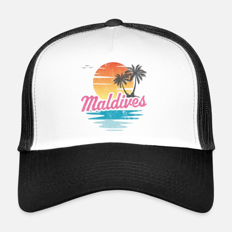 Maldives - Trucker Cap - white/black
