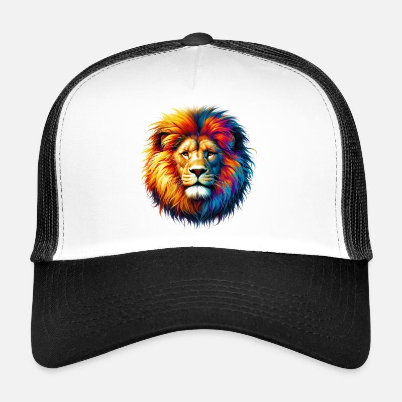 Löwe - Trucker Cap - Weiß/Schwarz