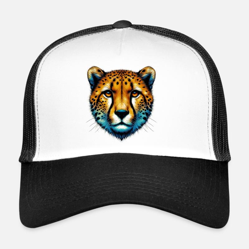 Guépard - Casquette trucker  - blanc/noir