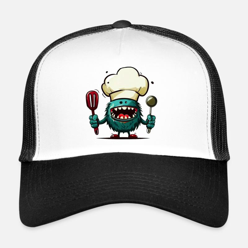 Alien extraterrestre Martien Cuisinier Chef Casquette trucker 