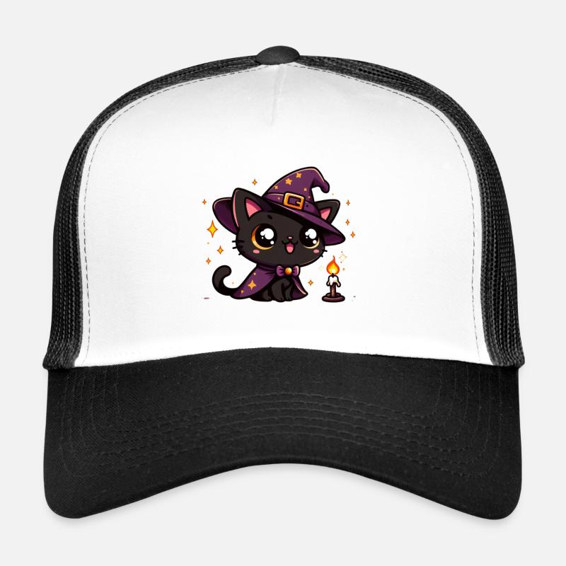 Chaton Sorcière Casquette trucker 