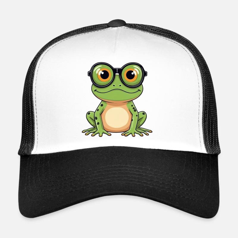 Frosch mit Brille Trucker Cap