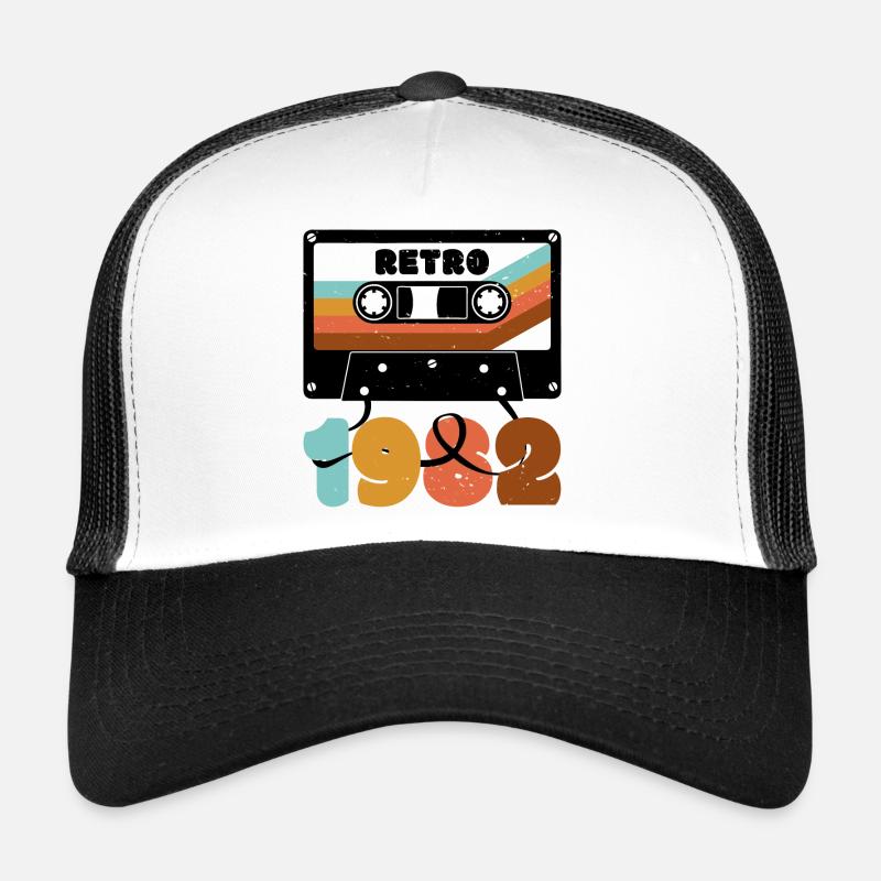 Retro 1980s Boho Cassette T-Shirt Design Trucker Cap