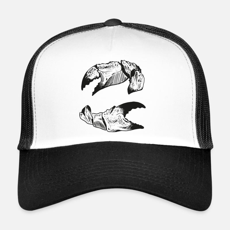 Nordisch aus Leidenschaft – Krabben-Style! - Trucker Cap - Weiß/Schwarz