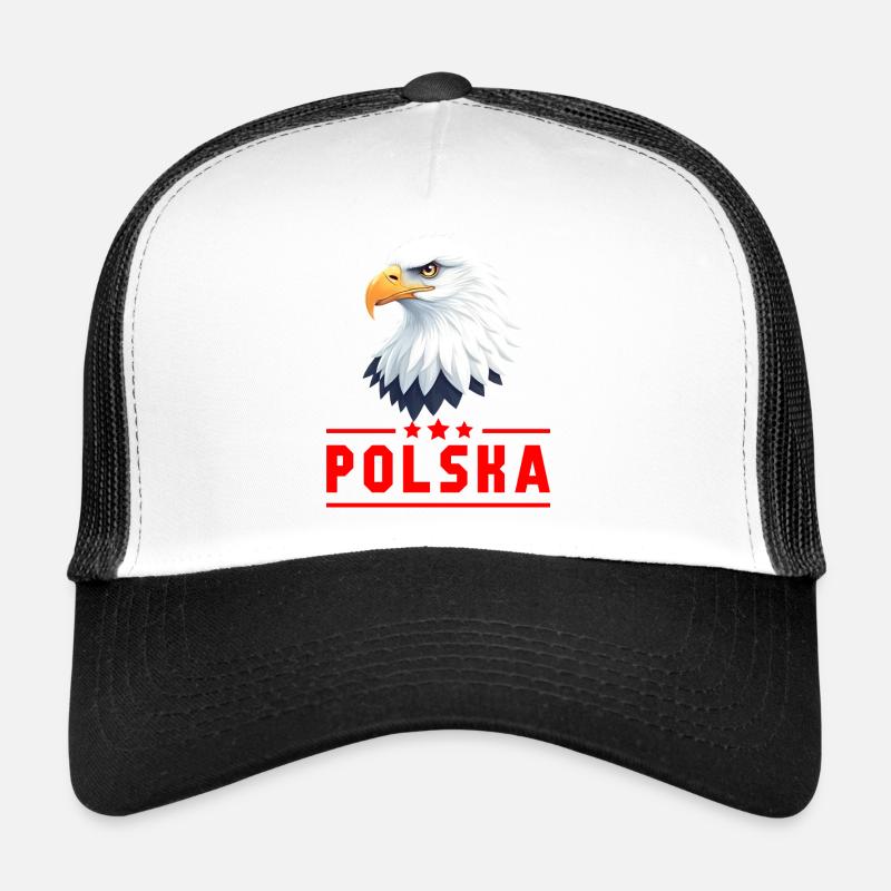 POLOGNE Eagle lettres rouges Casquette trucker 