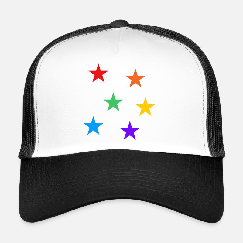 Sterne Regenbogen LGBTQ subtile Gay Pride Trucker Cap