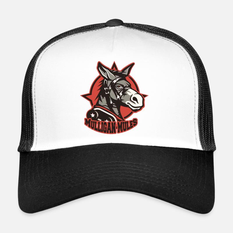 Mulligan Mules Maskottchen-Logo Trucker Cap