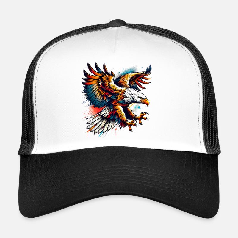 Adler - Trucker Cap - Weiß/Schwarz