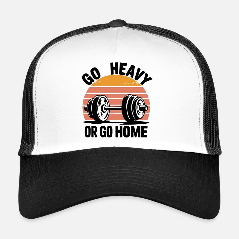 Retro Sunset Silhouette Duo Trucker Cap