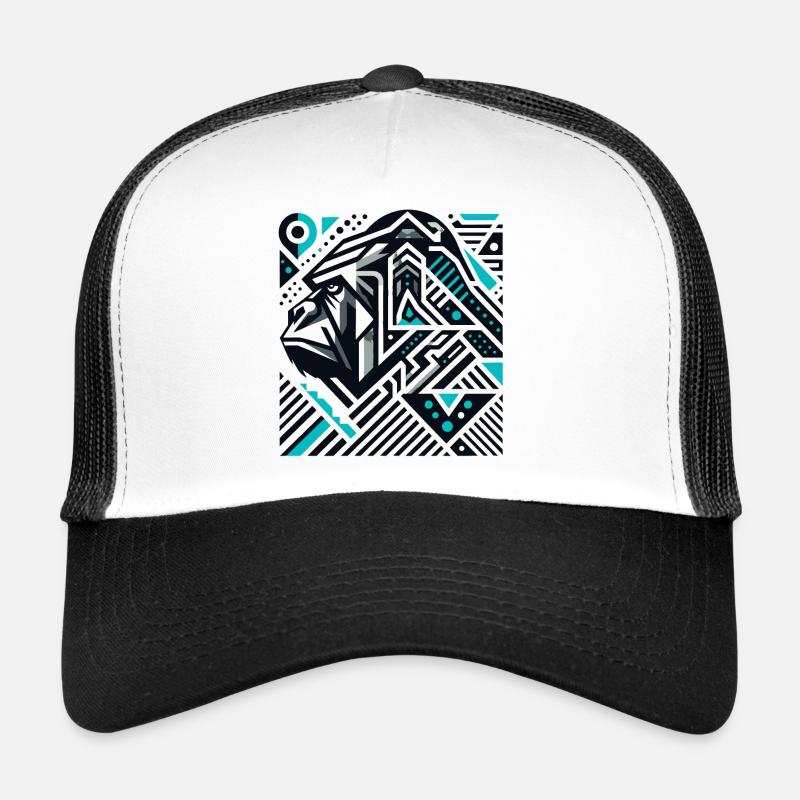 Abstrait Animal Gorille 1 Casquette trucker 