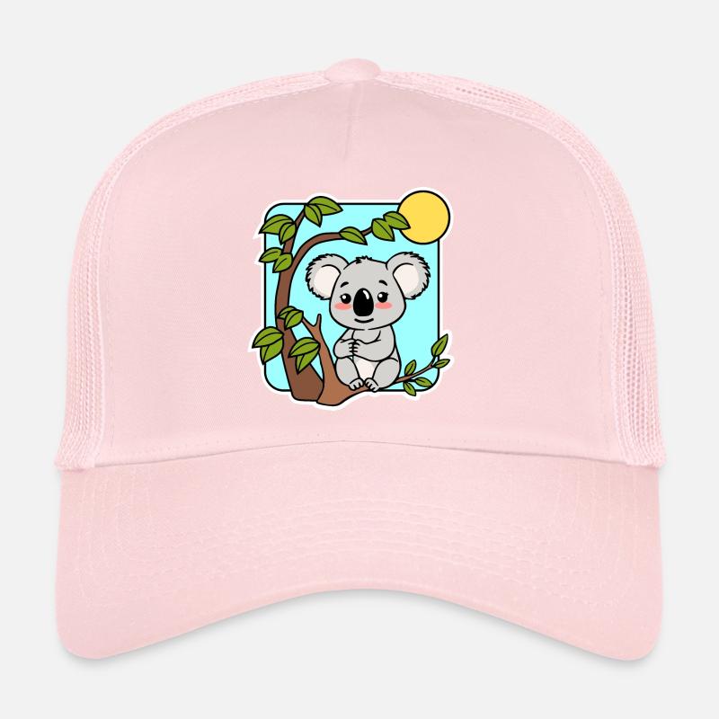 Mignon petit koala dans l’eucalyptus Casquette trucker 