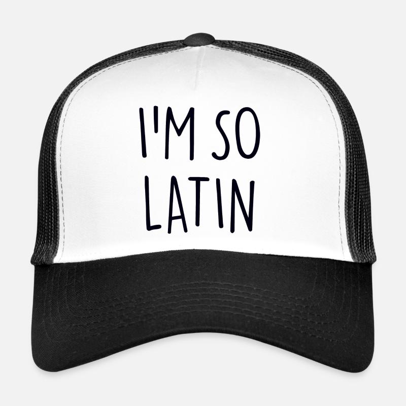 AT SO LATIN - Trucker Cap - white/black