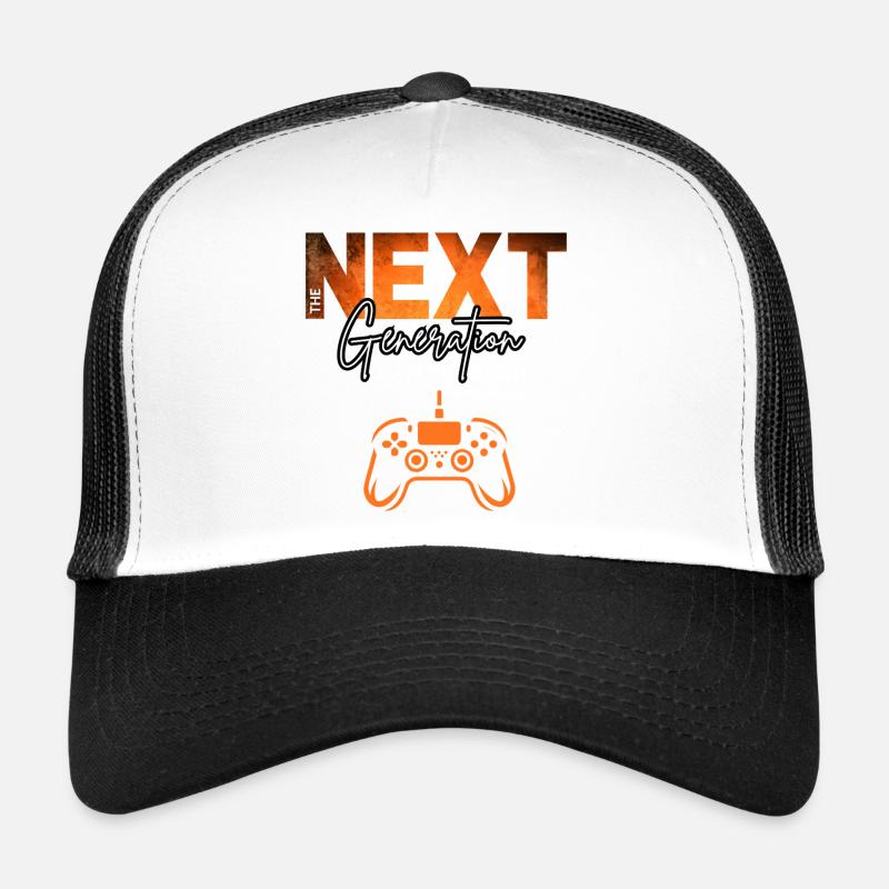 Next Generation Gamer Tee - Trucker Cap - white/black