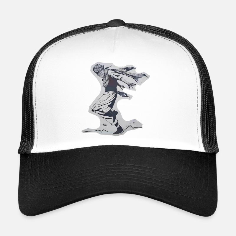 Le Danseur de la Liberté - Casquette trucker  - blanc/noir