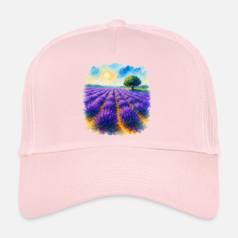 Champ de lavande Casquette trucker 