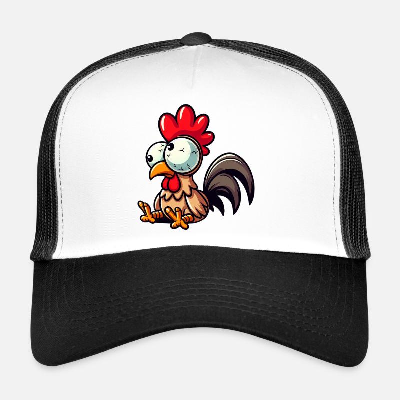 Funny Chicken Hen Cartoon Tangled Cute Clumsy Trucker Cap