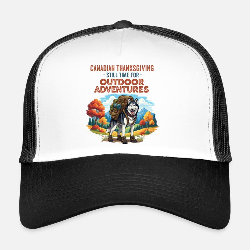 Husky Outdoor Abenteuer - Trucker Cap - Weiß/Schwarz