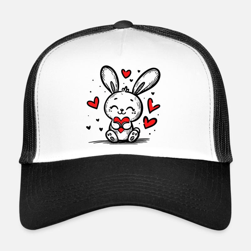 Liebeshase voller Herzen Trucker Cap