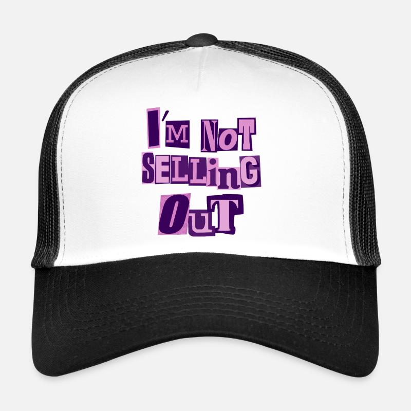 I'm not selling out (pink) - Trucker Cap - white/black