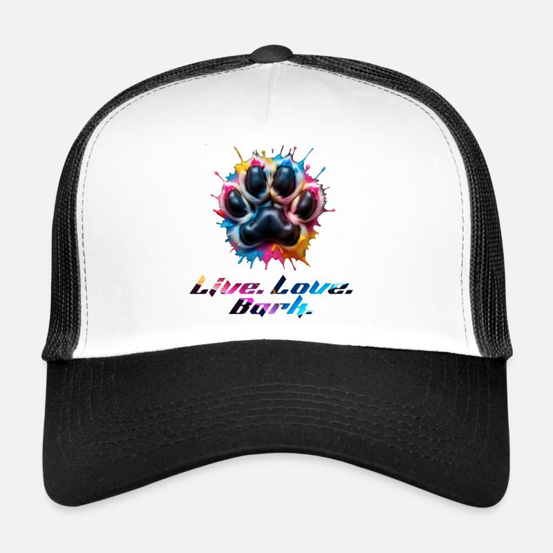 Patte colorée avec des émotions Casquette trucker 