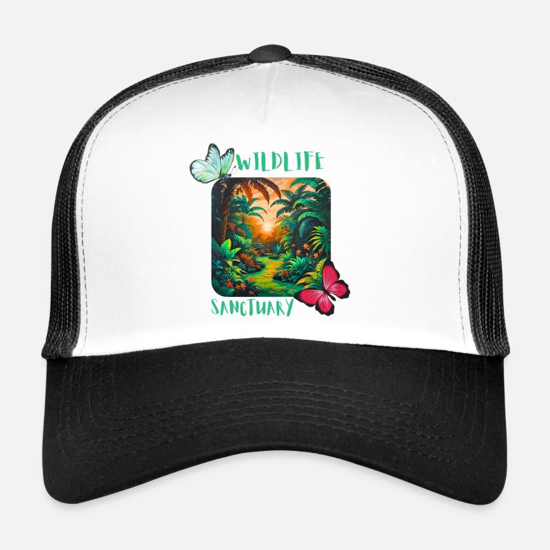 Naturschutzgebiet - Trucker Cap - Weiß/Schwarz