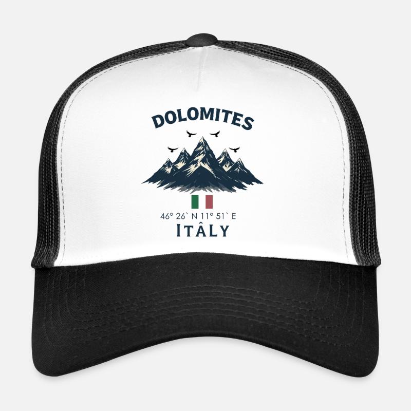 Montagnes Dolomites Italie Design Casquette trucker 