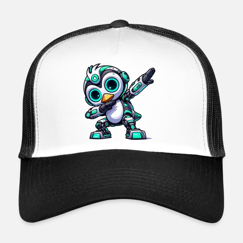 Cool pingouin robot cyborg robot astronaute dab Casquette trucker 