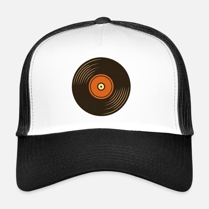Retro Turntable Design Trucker Cap