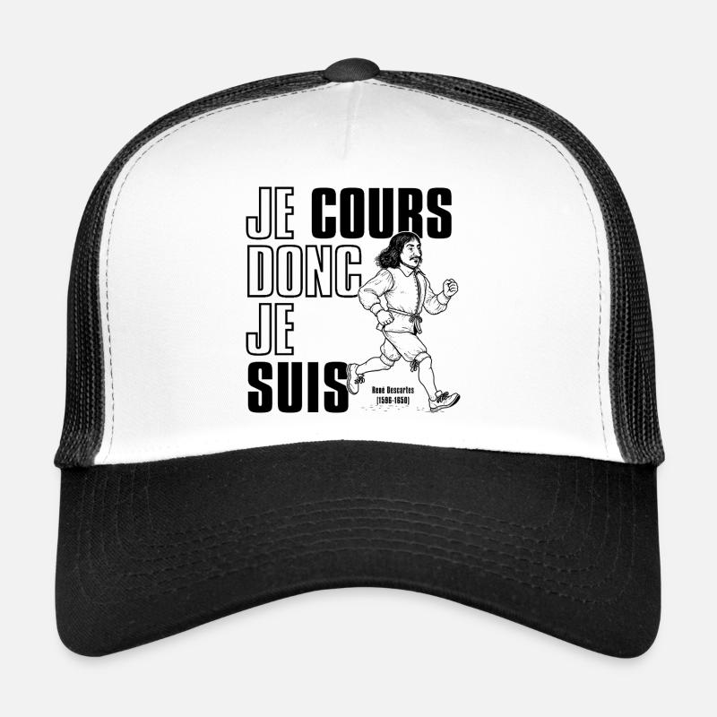 I run therefore I am - Trucker Cap - white/black