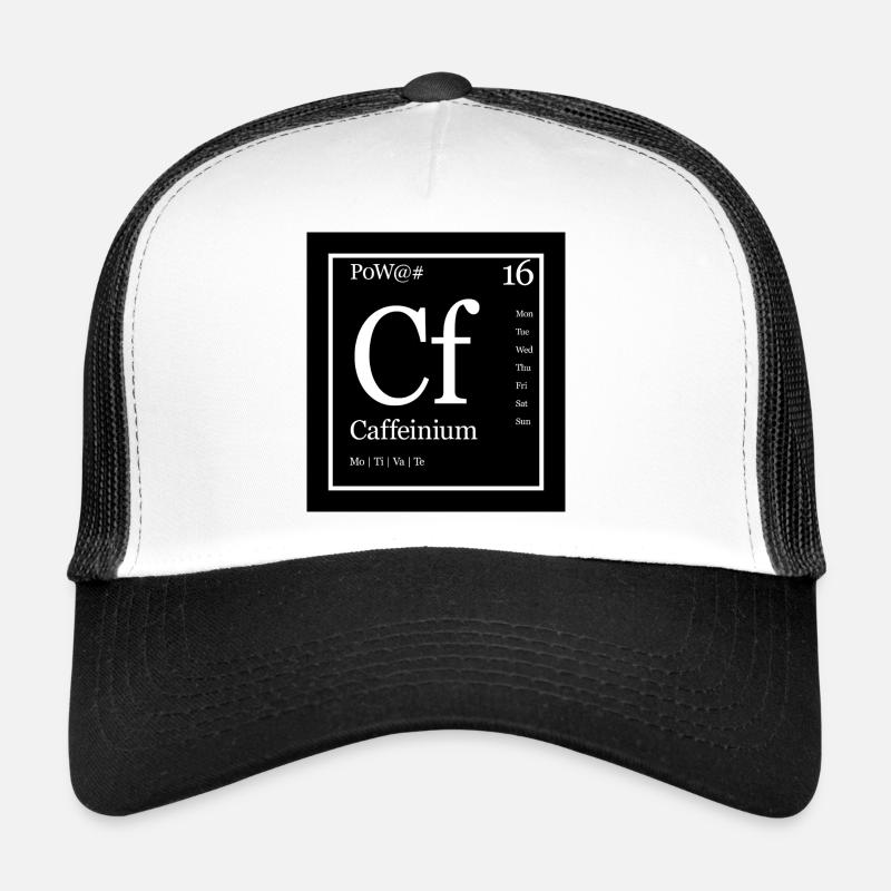 Lustiges Periodensystem Caffeinium Design Trucker Cap