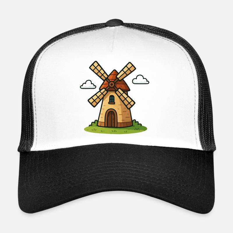 Märchenhafte Windmühle Trucker Cap