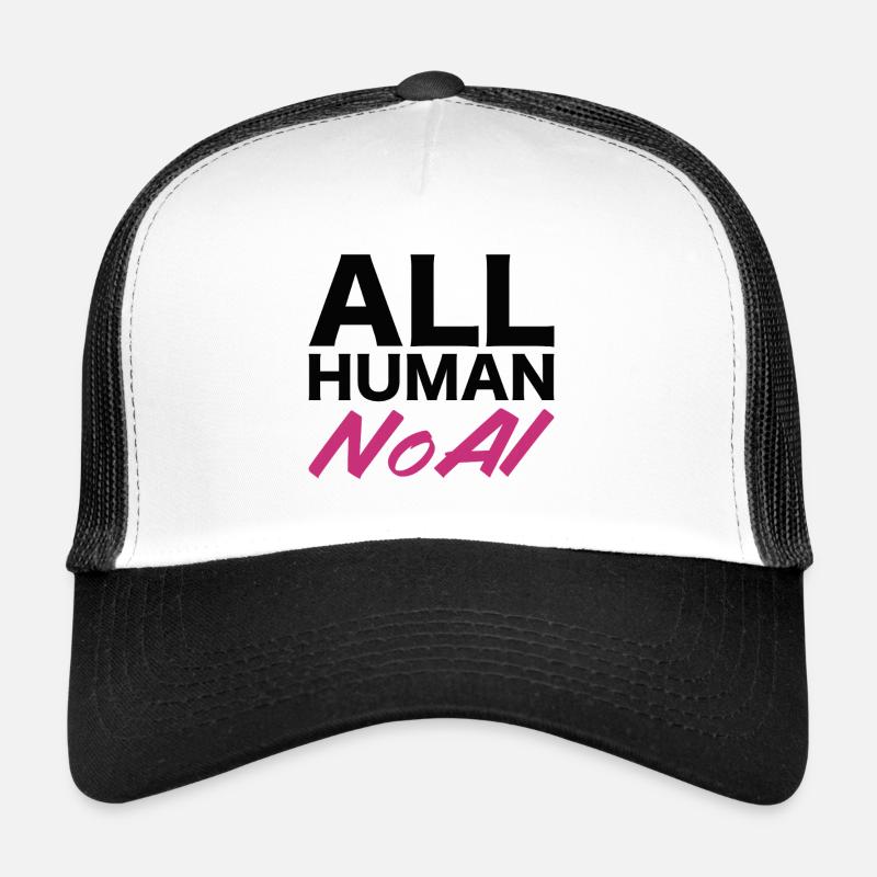 Tout humain, pas d’IA Casquette trucker 