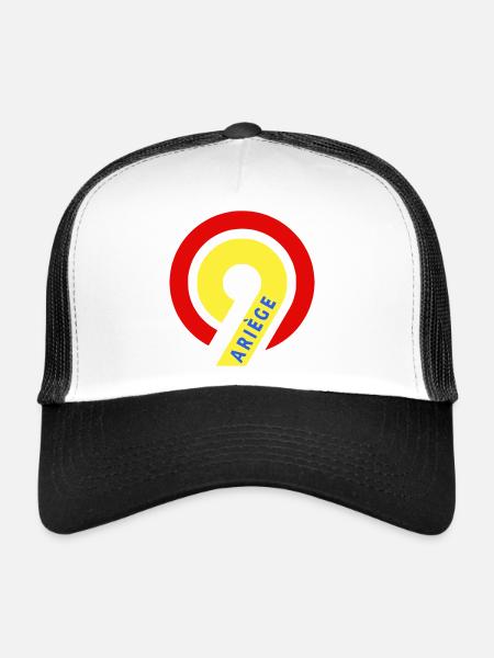 Ariège 09 - Trucker Cap - white/black - Front