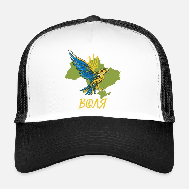 Volya Phoenix over Ukraine Map Trucker Cap