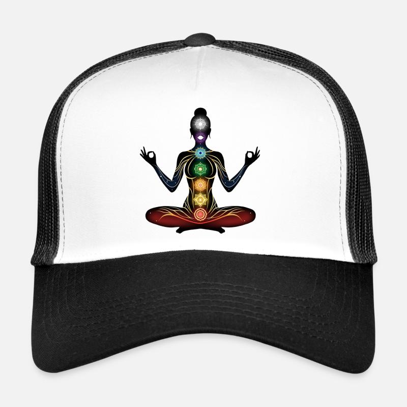Chakra Meditations Silhouette Trucker Cap