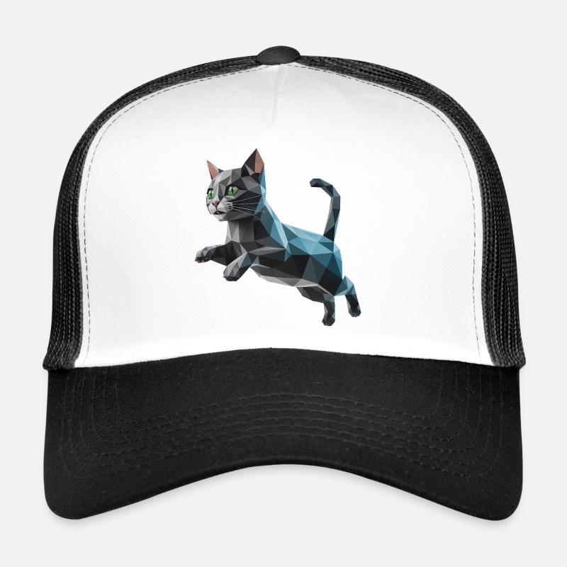 Kitten - Cool Low Poly Logo Trucker Cap